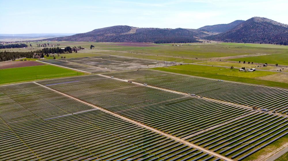Photo: A new solar energy production facility in the small, unincorporated community of Dairy, Oregon, is benefiting the community and a local farm.