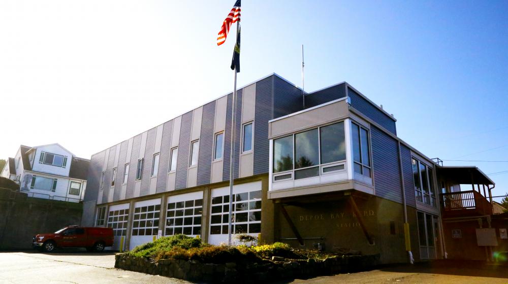 Photo: The fire station serving rural Depoe Bay on the Oregon coast received seismic improvements and was fully renovated with the help of USDA funding.