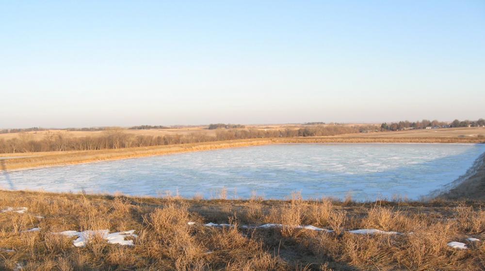 Davey's new retention lagoon