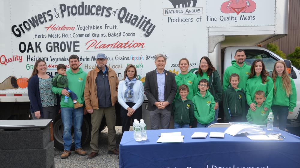Blew Family with Rural Development State Director Jane Asselta and Congressman Malinowski