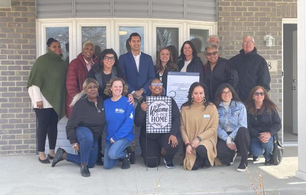 SFH Recipient Candace, Habitat, and USDA staff