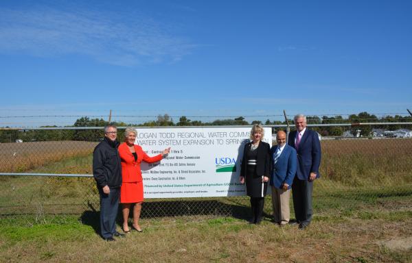 Logan-Todd Regional Water Commission expansion project ground breaking