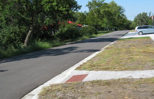 New  streets, curbs and drainage.