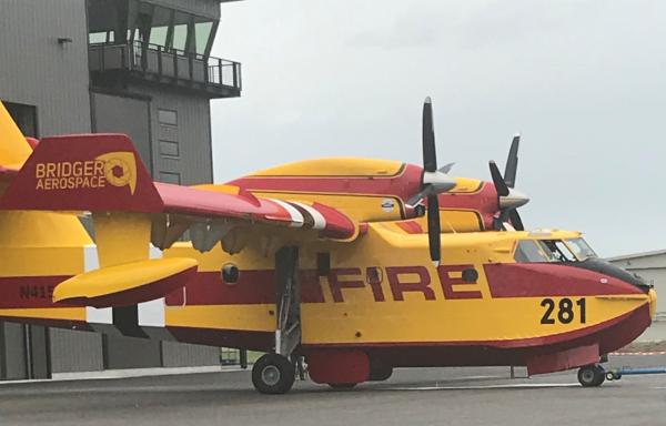 Image of a Bridger aerospace bi-water scooper
