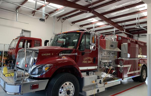 USDA Rural Development invested $248 thousand to assist with the expansion of their fire station. The 30 year old structure was not able to fit modern trucks and their equipment. The expansion will allow Calypso to fit the most up-to-date equipment to serve their community. 