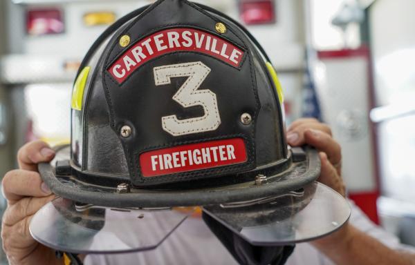 Cartersville Volunteer Fire Department helmet