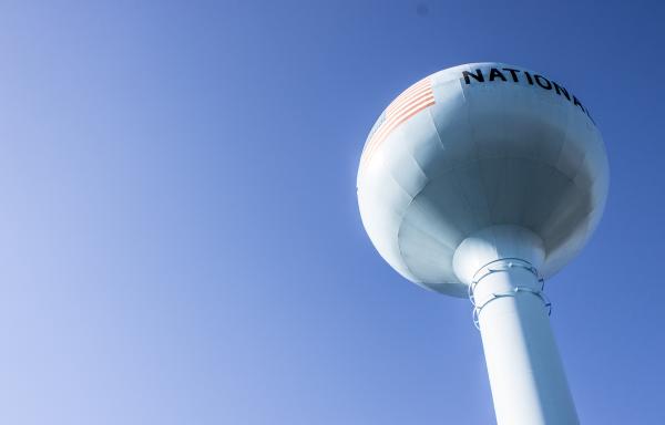 Pictured: Water Tower in National Park, NJ.
