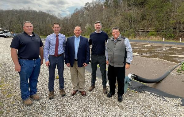 Stakeholders at West Portsmouth, Ohio, wastewater treatment plant. 