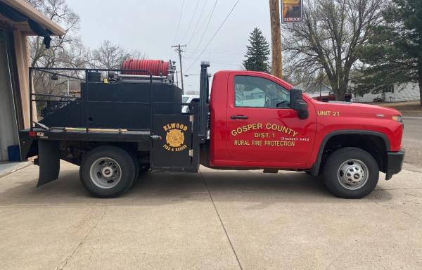 Gosper County Rural Fire District's New Grass Fire Truck