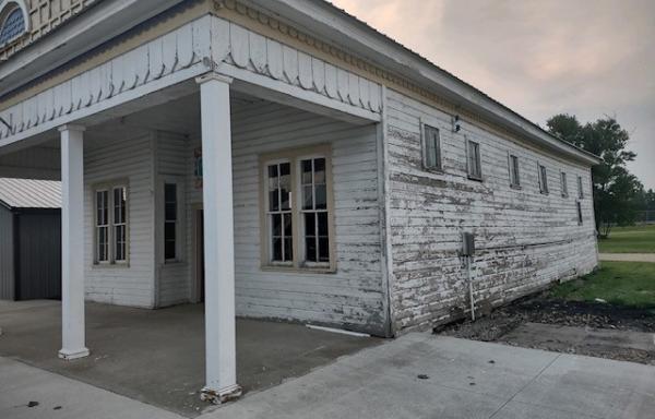 The central building at the Grant County Fair Grounds was significantly damaged by a presidentially-declared disaster in May 2022.