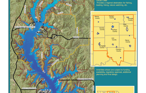 Map of Roy Blunt Reservoir