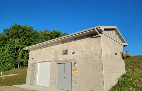 new cinderblock building