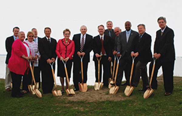 This photo is from the April 22, 2014 groundbreaking ceremony for a new wastewater treatment project in Erie County, Ohio.