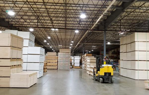 Precision Prefinishing installed energy-efficient lighting at its Harrisburg facility with help from a USDA grant.