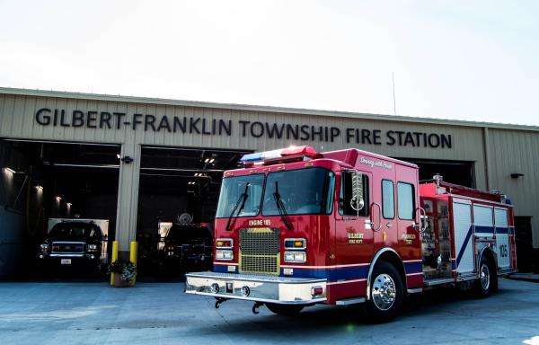Fire station in Gilbert, Iowa
