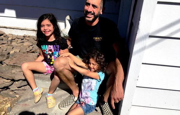Photo: After years working in construction on other people’s homes, Matt was able to buy his first house for himself and his two girls with help from USDA.