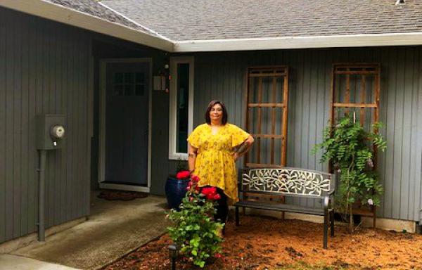 Photo: After growing up in foster care and homeless, Mendiola was finally able to purchase her first home with assistance from Rural Development.