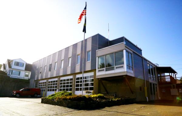 Photo: The fire station serving rural Depoe Bay on the Oregon coast received seismic improvements and was fully renovated with the help of USDA funding.