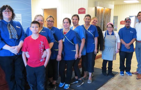 Staff w/ Holiday Inn Express, Evanston, WY 07-2019