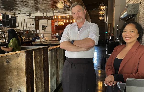 Krupa and Fullwood at the Heritage on Main Street host station