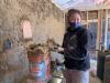 Strawburb and Community Rebuilds interns worked with many new exterior siding materials including reclaimed wood, cement board, corrugated metal, and plaster.