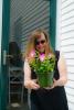 Homeowner with Flowers